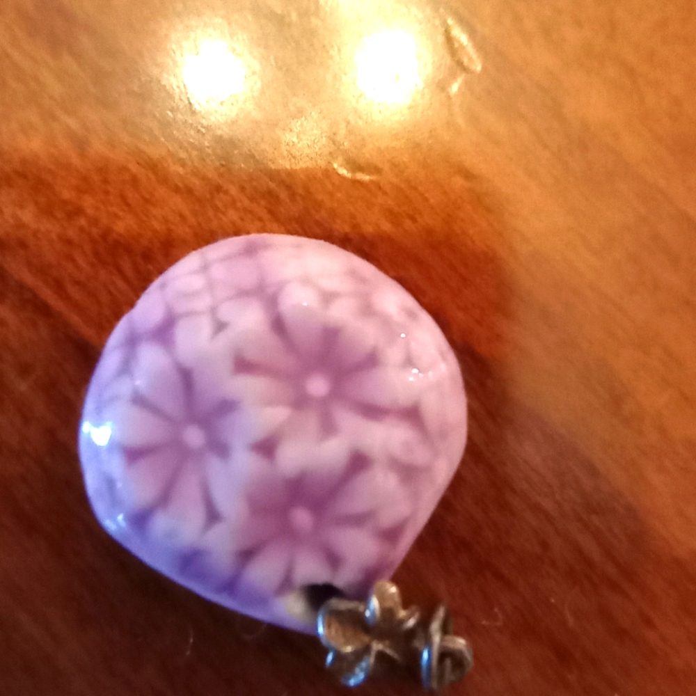Small ceramic pendant on 925 clasp - Picture 3 of 4